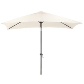 Balkonparasol rechthoek ecru 150 x 250 cm