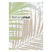 Behangstaal vliesbehang Jungle glam wit-goud-groen (dessin 104265)