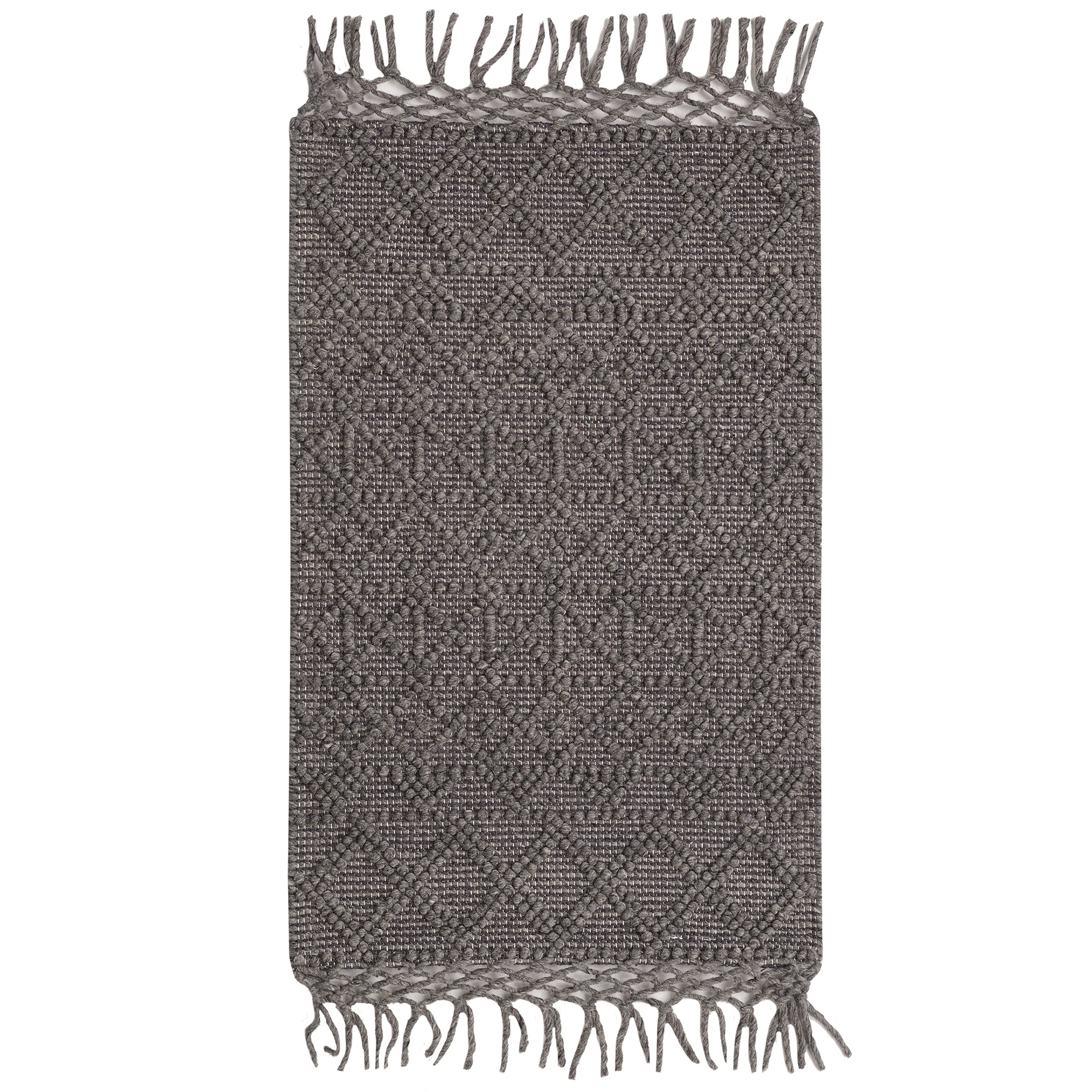 Vloerkleed Madras Grijs 60X100 huismerk kopen in de aanbieding