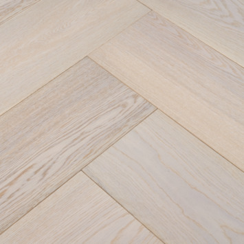 Kleurstaal Parket Visgraat Select Wit Geolied Eiken