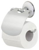 Tiger Ivy toiletrolhouder chroom/wit met klep