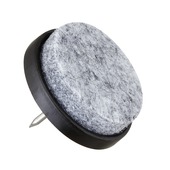 HANDSON meubelglijder viltglijder met nagel Ø30 mm bruin 12 stuks