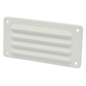 Sanivesk schoepenrooster aluminium wit 18x9 cm