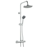 Atlantic regendoucheset Asher met handdouche en thermostaatkraan 3 standen chroom