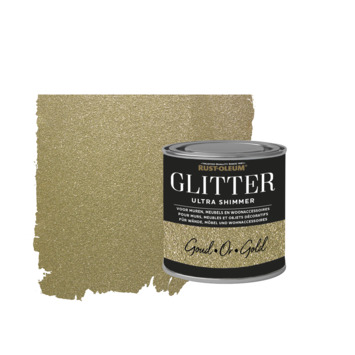 Spiksplinternieuw Rust-Oleum glitterverf ultra shimmer gold 250 ml kopen? muurverf WT-34