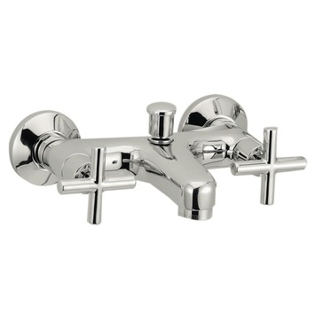 Plieger Cross badkraan chroom