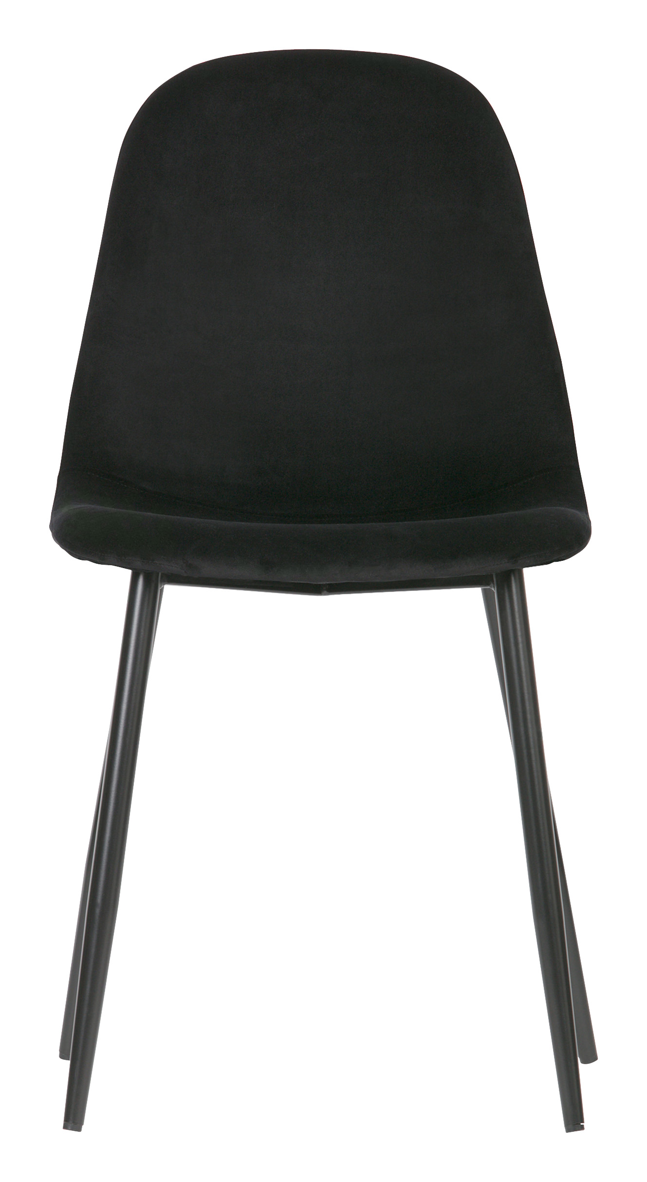 Woood Stoel Marije Fluweel Zwart Per 2 Stuks woood kopen in de aanbieding