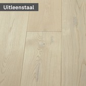 Kleurstaal Le Noir et Blanc Parket Rustiek Wit Geolied Eiken