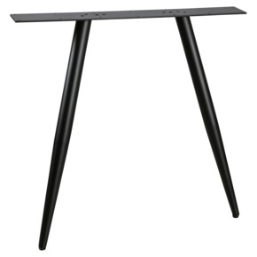 WOOOD Tablo Tafelonderstel 2-standenpoot conisch metaal zwart