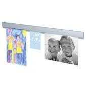 Artiteq Info Rail ophangsysteem 1 meter geborsteld aluminium