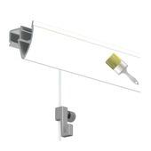Artiteq Up Rail schilderij ophangsysteem compleet 2 meter wit (RAL 9016) overschilderbaar