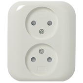 KARWEI Aurora wandcontactdoos dubbel wit