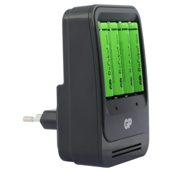 GP PowerBank batterijoplader incl. 4 GP 2700 batterijen AA