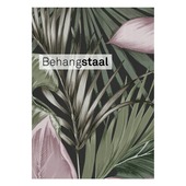 Behangstaal vliesbehang indra groen/roze (dessin 106742)