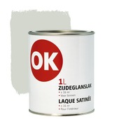 OK binnenlak zijdeglans lichtgrijs 1 liter