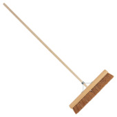 Zaalveger bezem kokos 60 cm met steel 160 cm