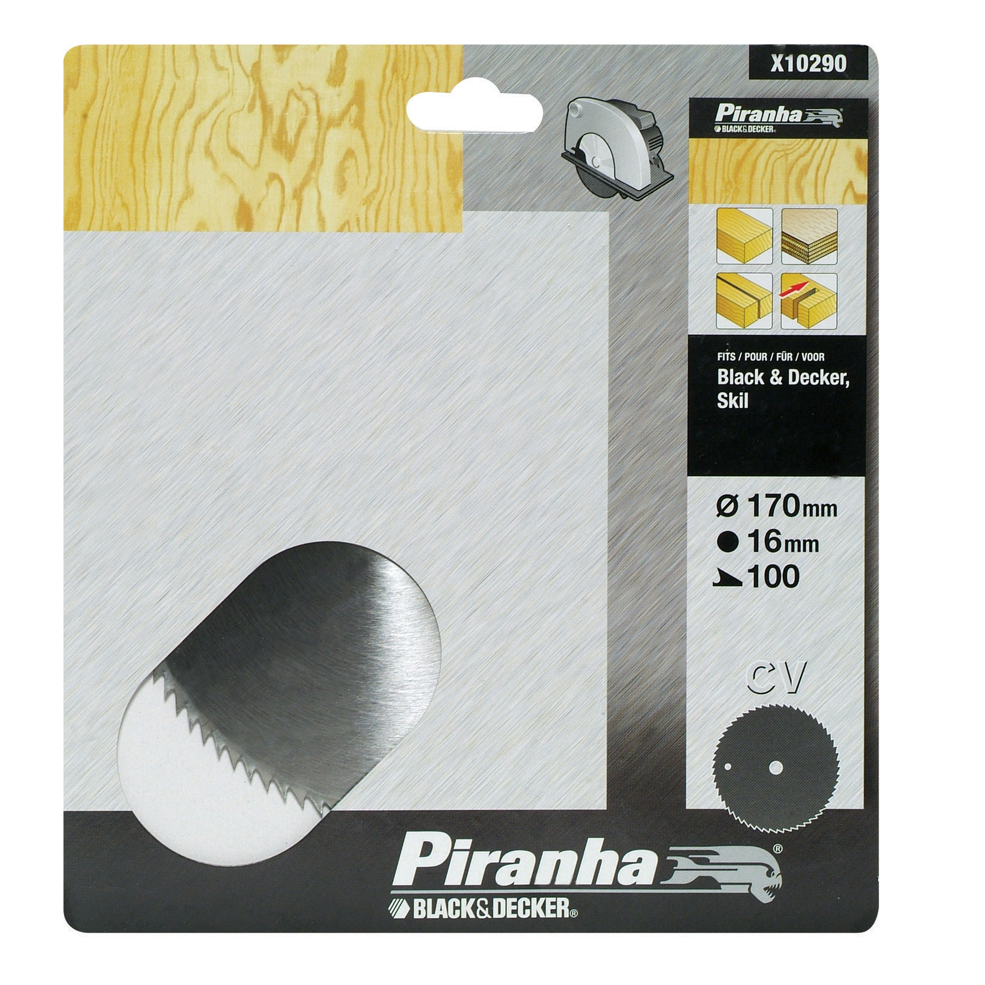 Piranha Cirkelzaagblad X10290 Cv 170X16 Mm 100 Tanden piranha kopen in de aanbieding