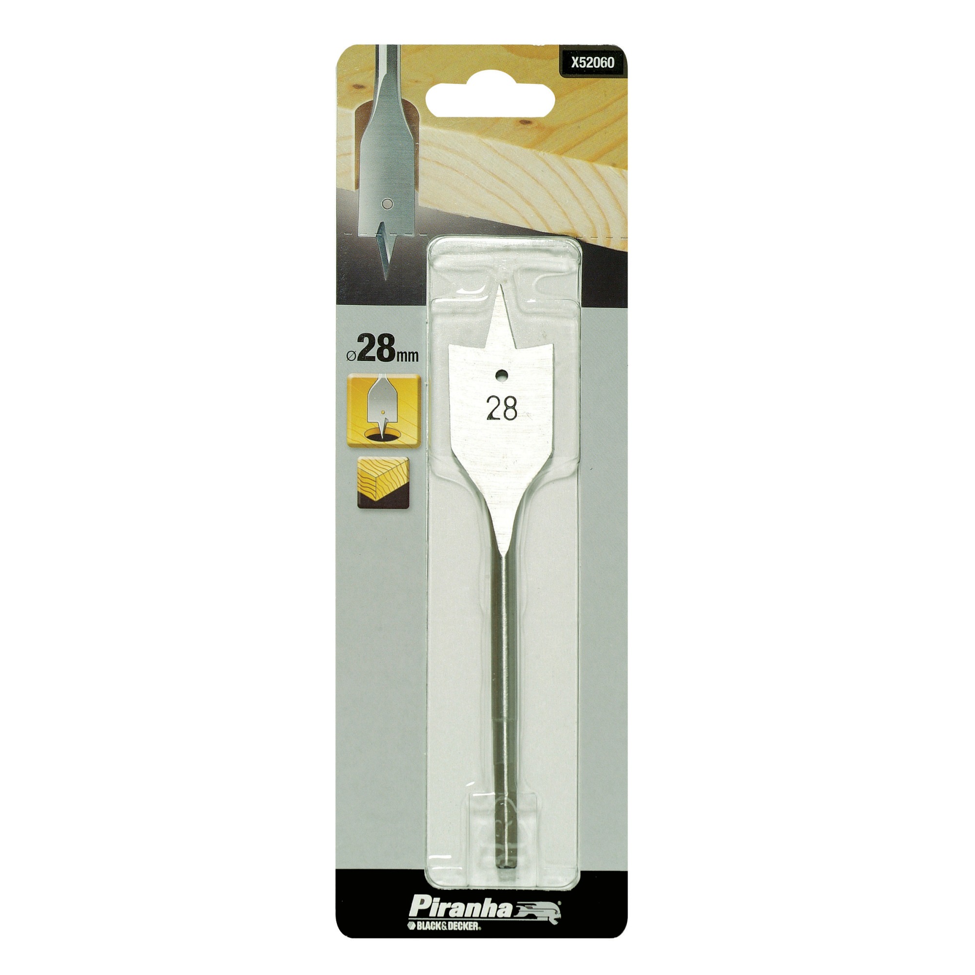 Piranha Platte Houtboor X52060 28 Mm piranha kopen in de aanbieding