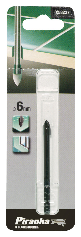 Piranha Hi Tech Tegel Glasboor X53237 6 Mm piranha kopen in de aanbieding