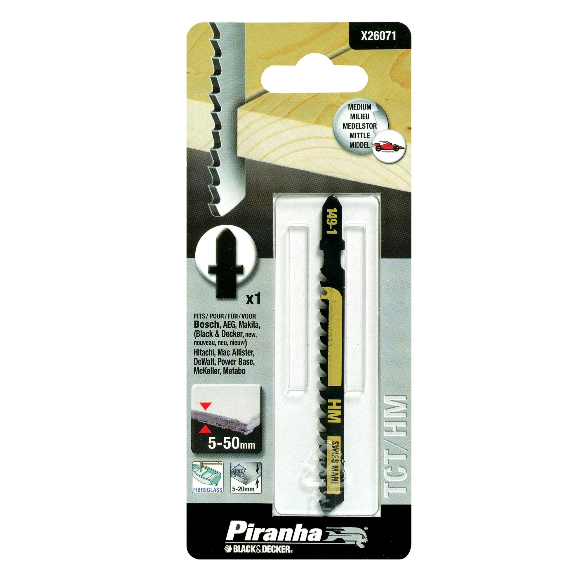 Piranha Decoupeerzaagblad X26071 T Schacht Voor Gipsplaat piranha kopen in de aanbieding