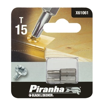 Piranha schroefbit X61061 T15 25 mm (2 stuks)