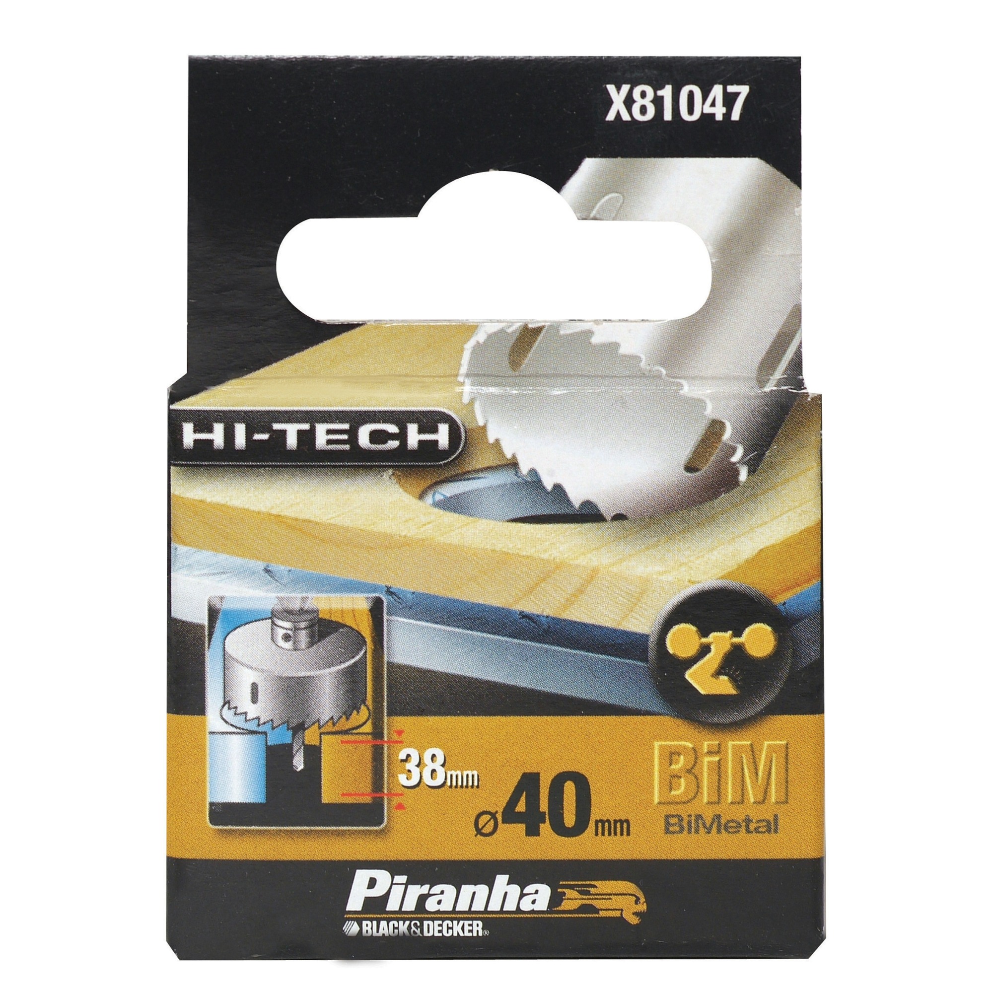 Piranha Hi Tech Gatenzaag X81047 Bim 40 Mm Voor Hout En Metaal piranha kopen in de aanbieding