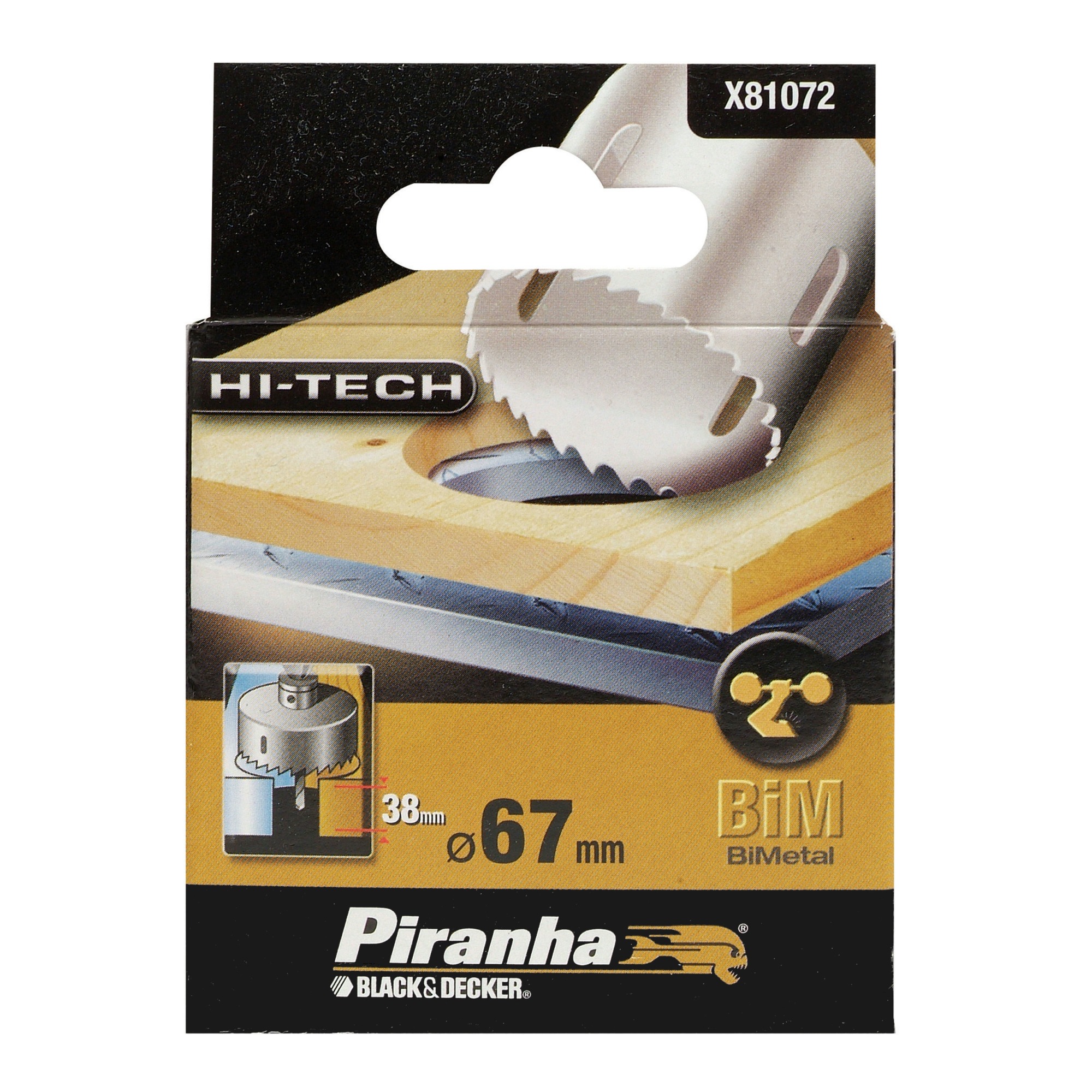 Piranha Hi Tech Gatenzaag X81072 Bim 67 Mm Voor Hout En Metaal piranha kopen in de aanbieding