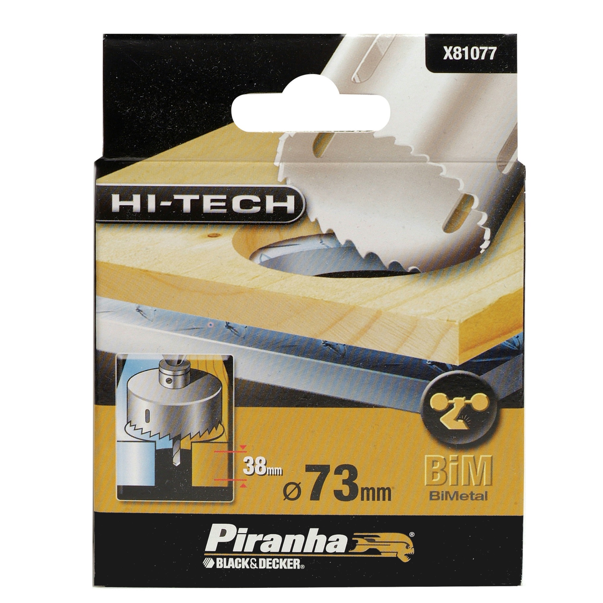 Piranha Hi Tech Gatenzaag X81077 Bim 73 Mm Voor Hout En Metaal piranha kopen in de aanbieding