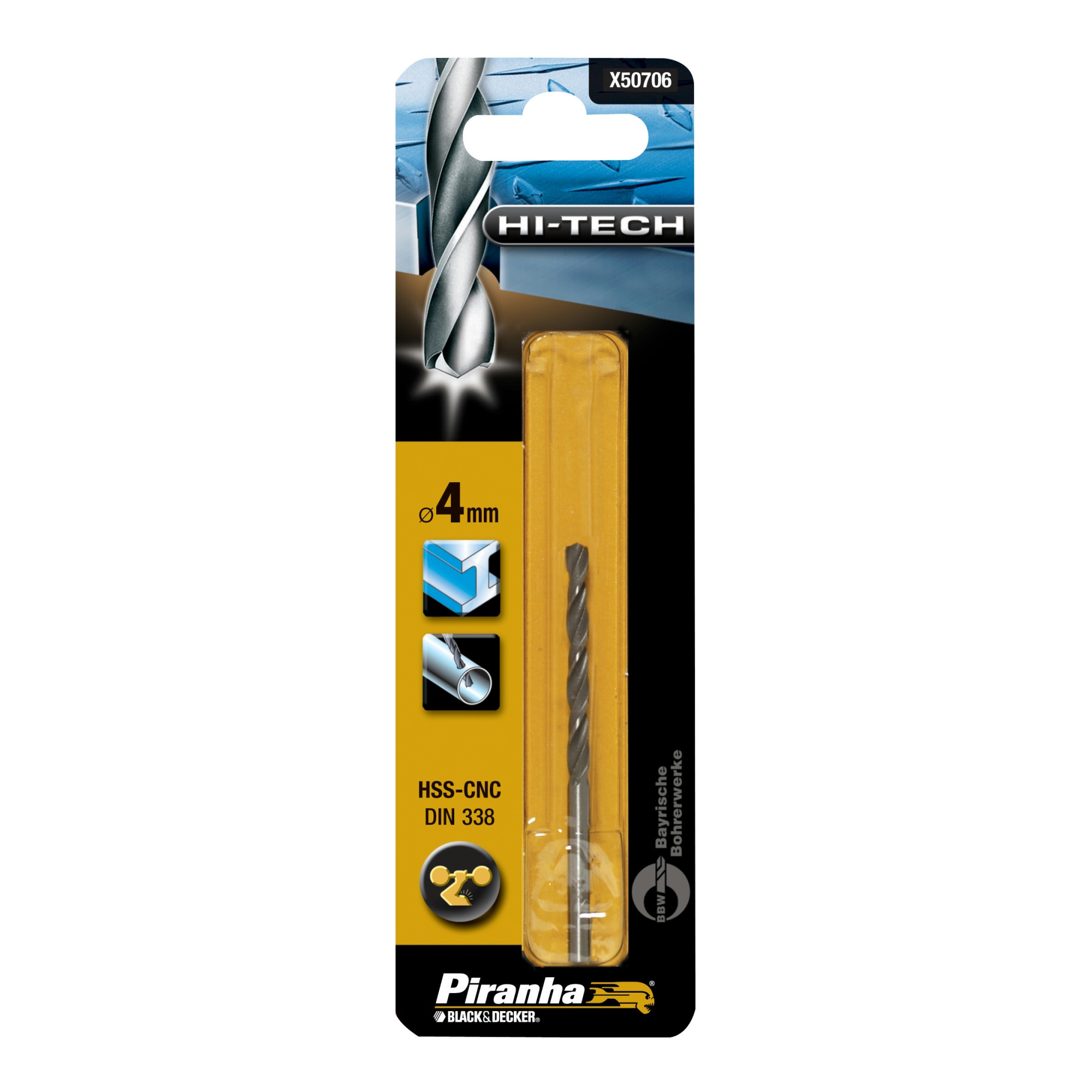 Piranha Hi Tech Metaalboor X50706 Hss Cnc 4 Mm piranha kopen in de aanbieding