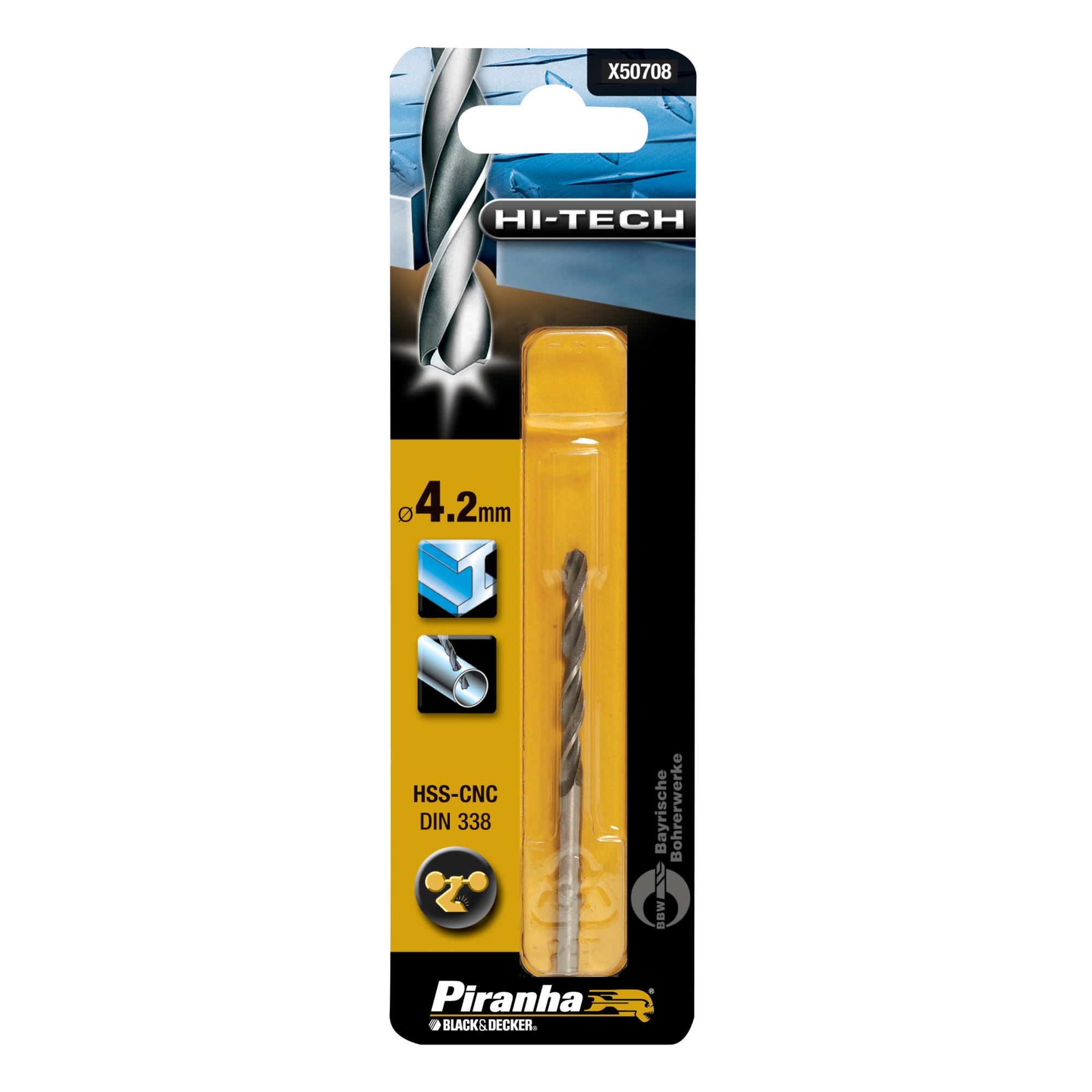 Piranha Hi Tech Metaalboor X50708 Hss Cnc 42 Mm piranha kopen in de aanbieding