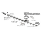 Lightswing ophangsysteem twin wit 90cm