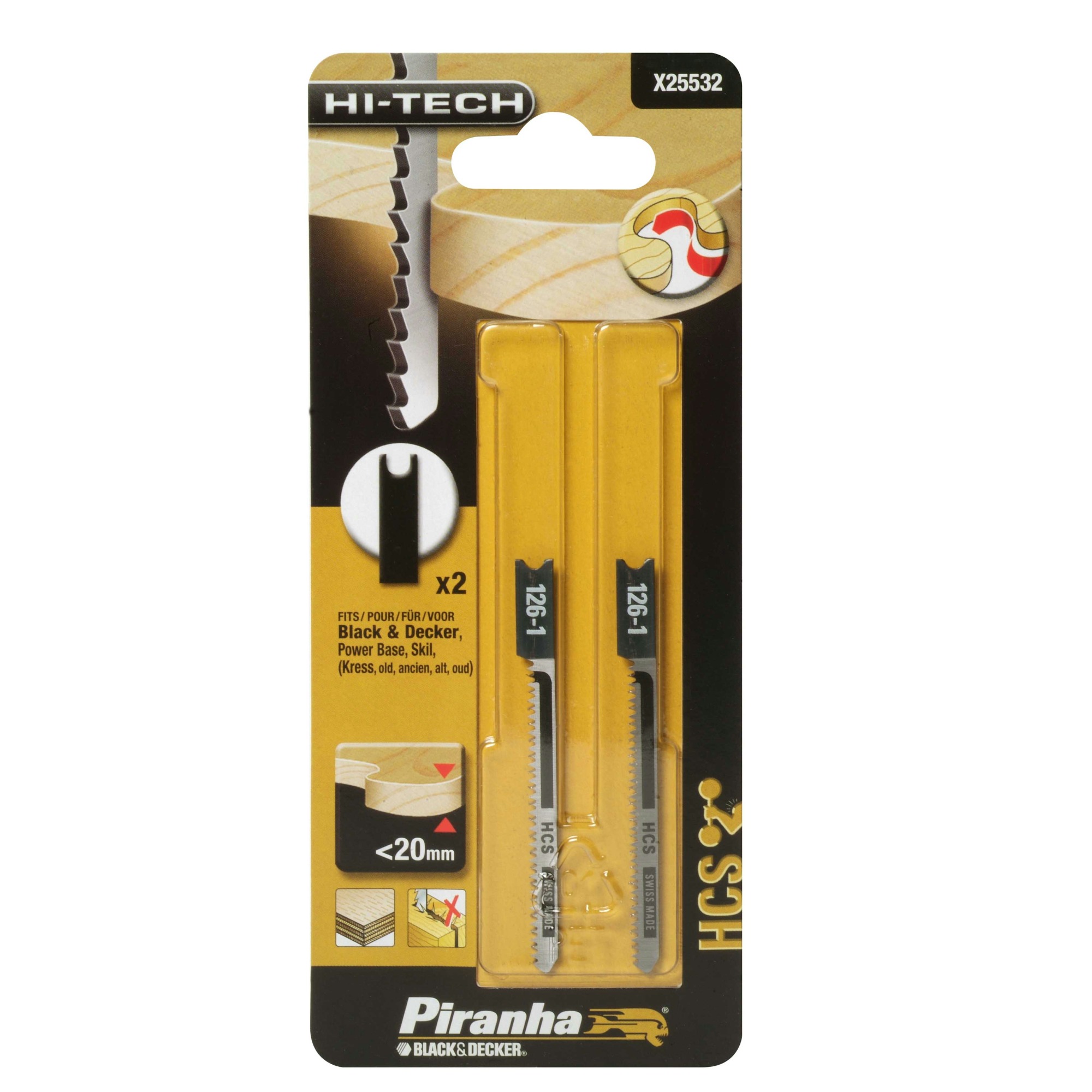 Piranha Hi Tech Decoupeerzaagblad X25532 Hcs Je Schacht 2 Stuks Voor Hout piranha kopen in de aanbieding