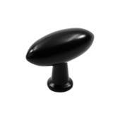 Knop Fleur zwart 38mm