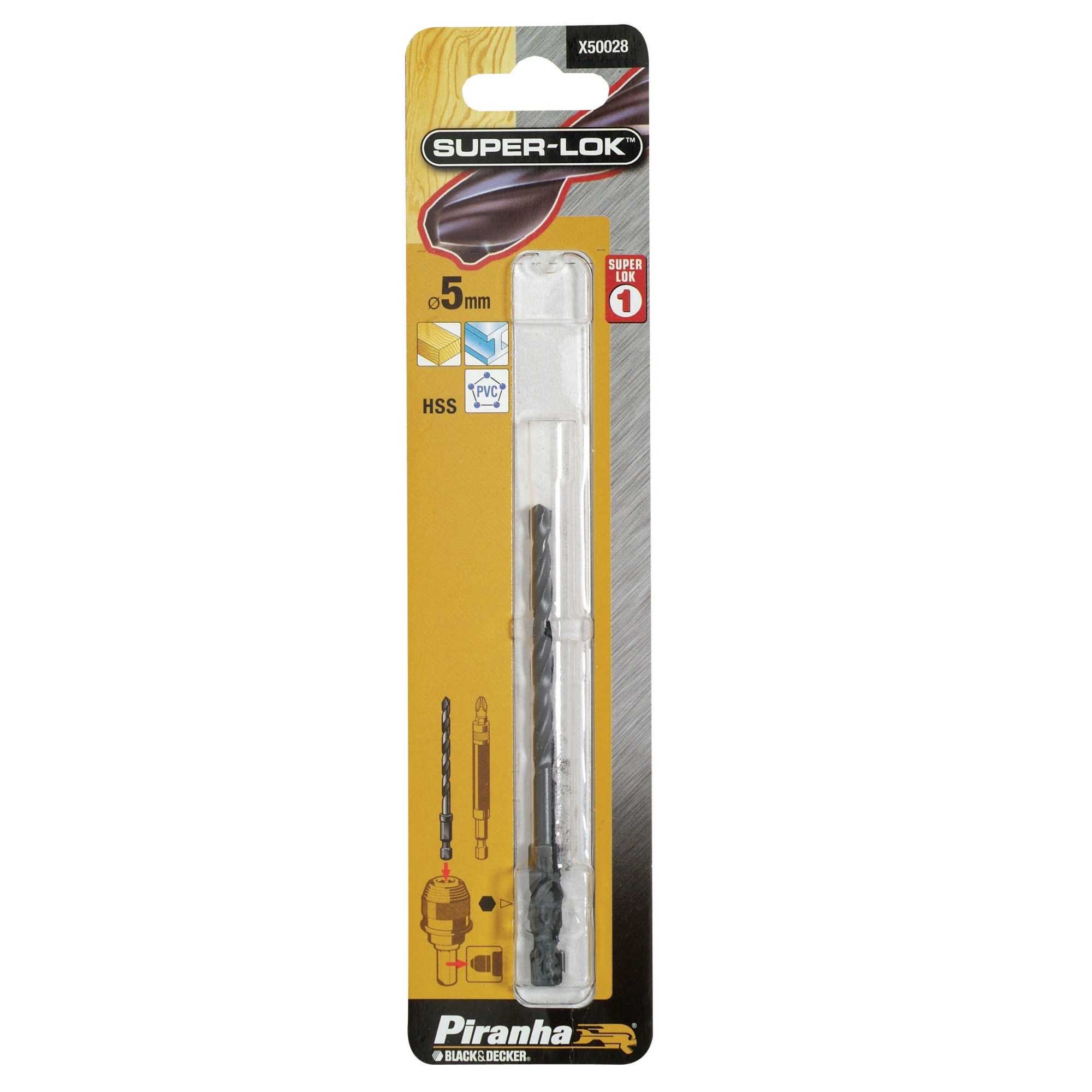 Piranha Super Lok Metaalboor X50028 Hss 5 Mm piranha kopen in de aanbieding