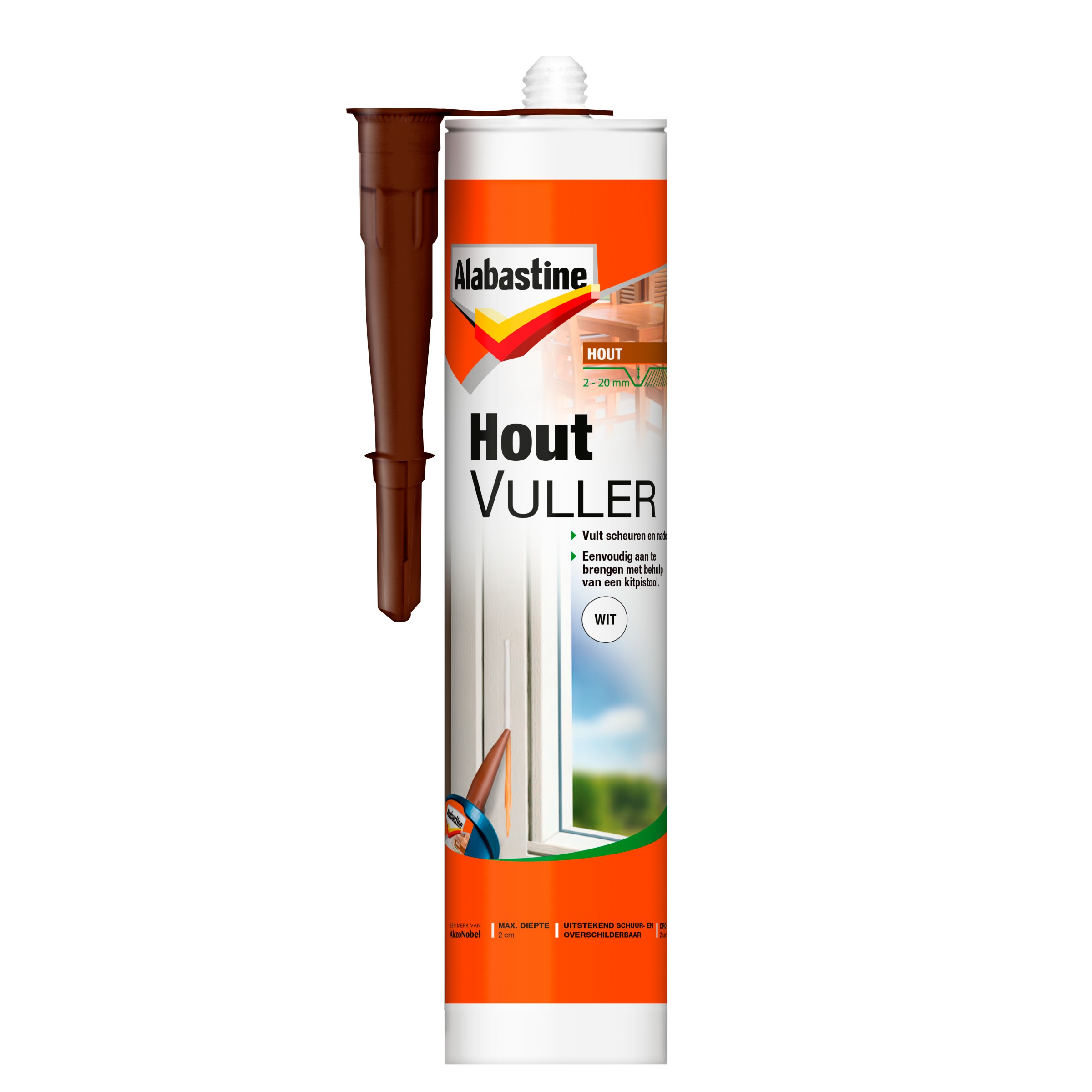 Alabastine Houtvuller Koker Wit 303 Ml alabastine kopen in de aanbieding