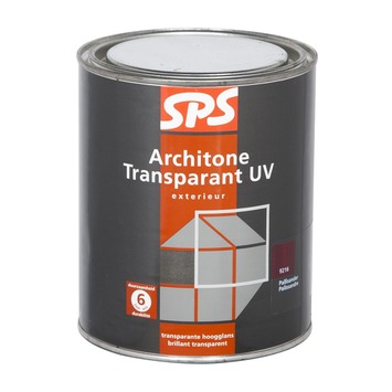 SPS Architone buitenlak hoogglans transparant uv pallisander 1 l