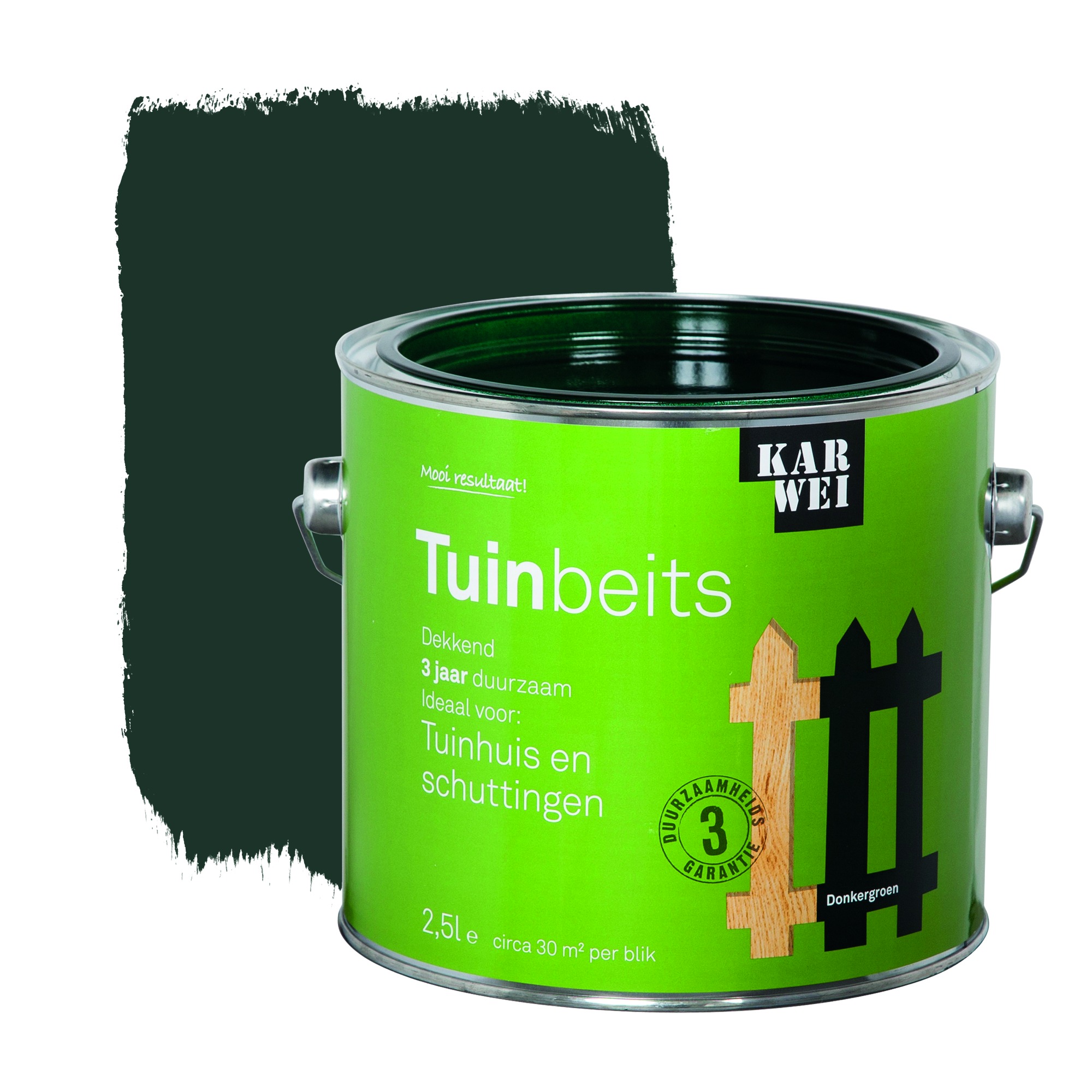 Karwei Tuinbeits Tuinhuis En Schuttingen Donkergroen Dekkend 25 karwei kopen in de aanbieding