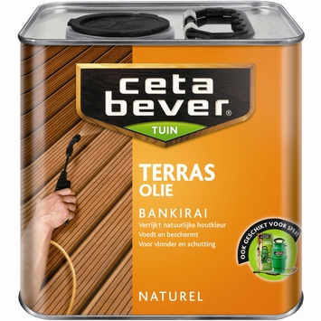 CetaBever terrasolie bankirai kleurloos 4 l