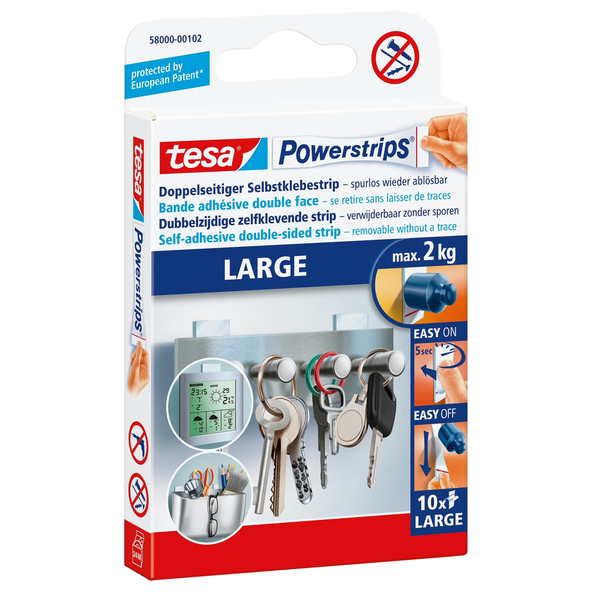 Tesa Powerstrips Strips Wit 10 Stuks tesa kopen in de aanbieding
