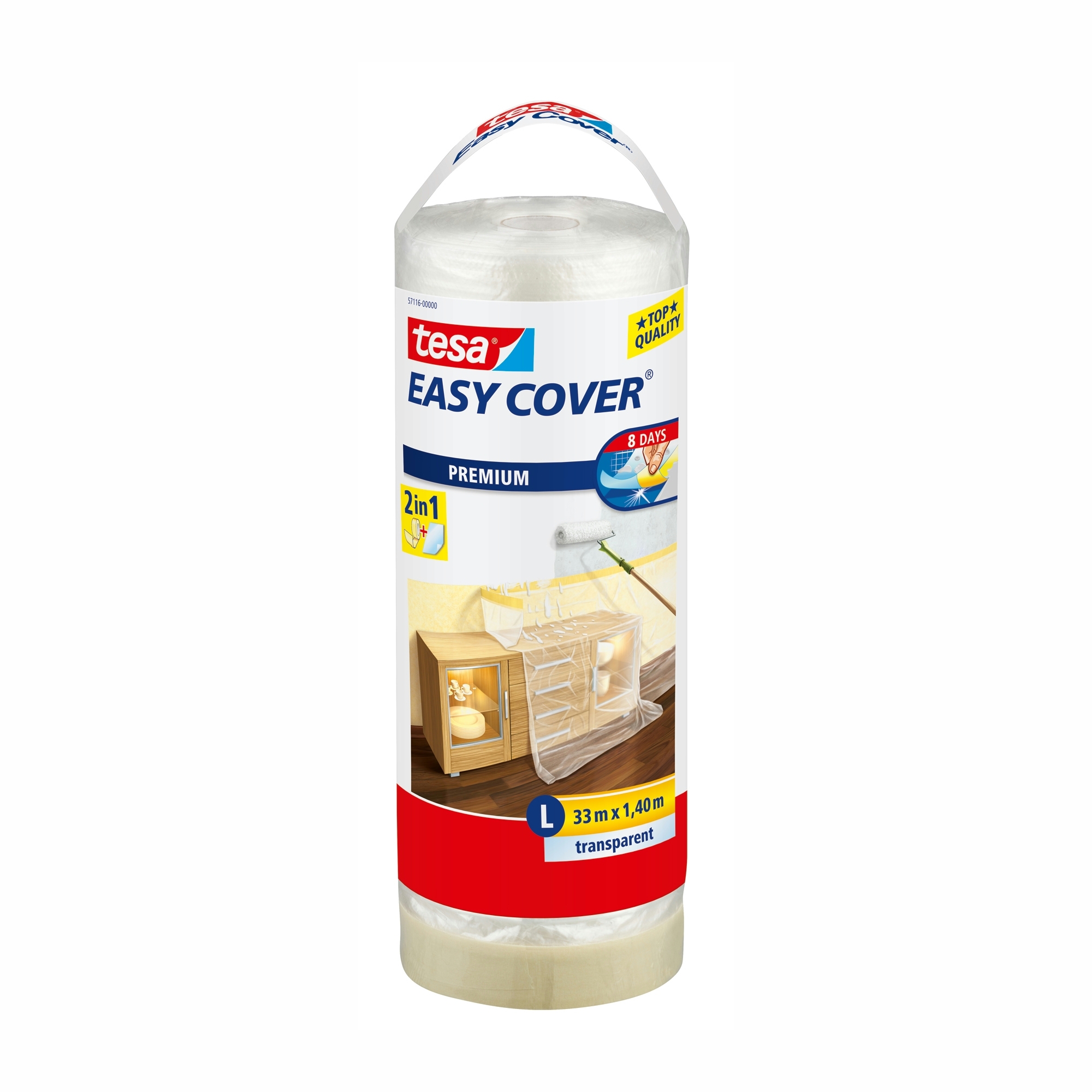Tesa Easy Cover L 2 In 1 Afdekfolie Navulling 33Mx14M tesa kopen in de aanbieding