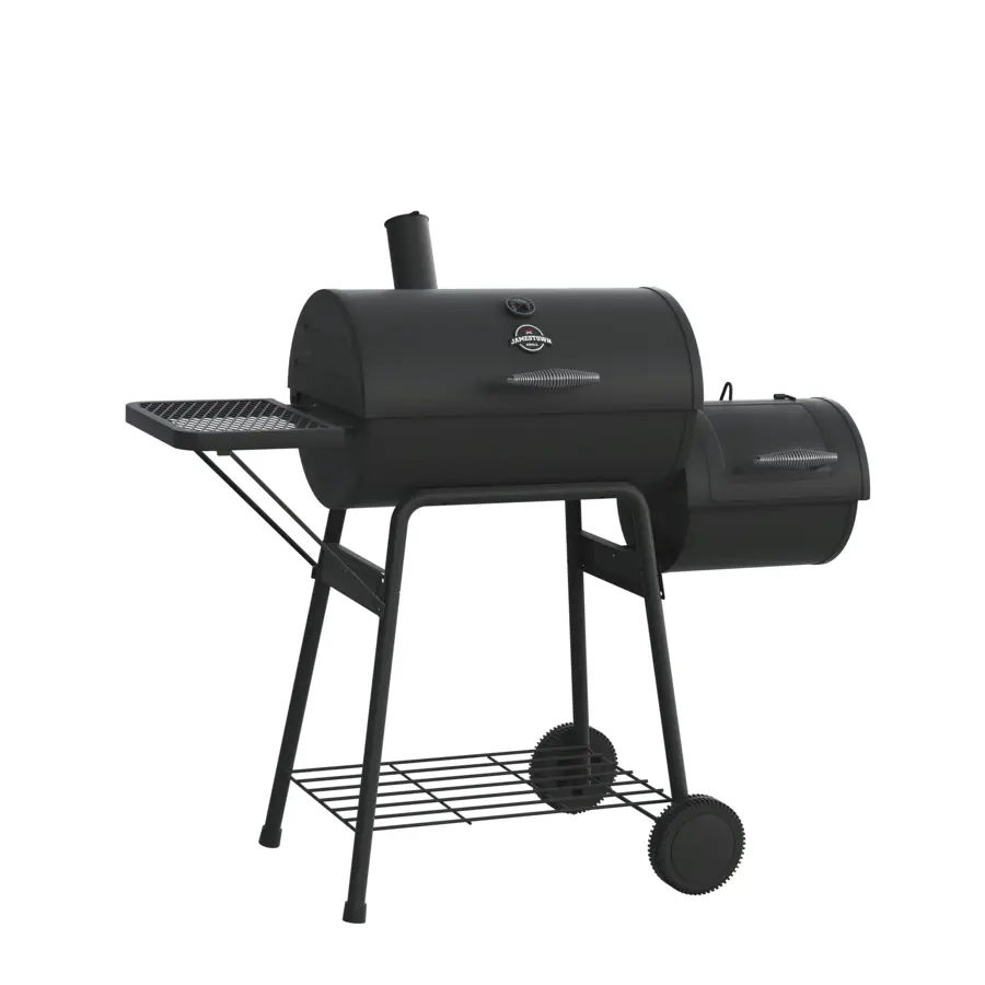 Jamestown Smoker Aldon houtskool bbq metaal zwart 58x37 cm