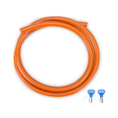 Gimeg gasslang Pvc met 2 slangklemmen