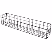 Duraline wandmand draadstaal mat zwart 60 x 12 x 10 cm