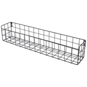 Duraline wandmand draadstaal mat zwart 60 x 12 x 10 cm