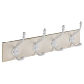 Kapstok 4 haken Zoe wit vuren 500 mm