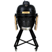 Jamestown Marwin houtskoolbarbecue keramiek zwart 75,5 x 54,5 x 80 cm