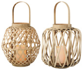 Tafellantaarn bamboe per stuk