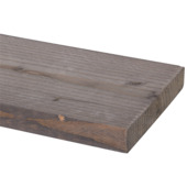 Steigerplank Douglas grijs reliëf 30x195 mm 250 cm