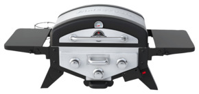 Jamestown Braxton gasbarbecue tafelmodel metaal zwart 46 x 33 cm