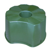 Voet regenton conisch groen 210L